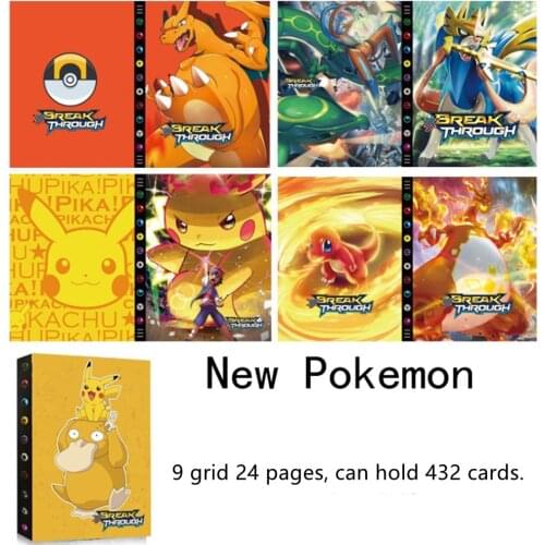 New Pokemon Cards Album Book Cartoon Anime New 432 PCS Game Card VMAX GX EX Holder Collection Folder Kid Cool Toy Gift