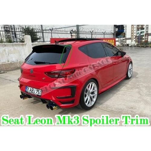 For Seat Leon Mk3 2012-2020 Spoiler Trim Auto Accessory Universal Spoilers Car Antenna For Car Styling Diffüser Flaps Splitter