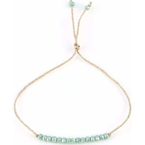 ELEGANCE11 2020 Trendy Gold Rope Bracelet for Women Best Friend Good Luck Cute Bracelet Charm Acylic Beads Bracelet for Girls