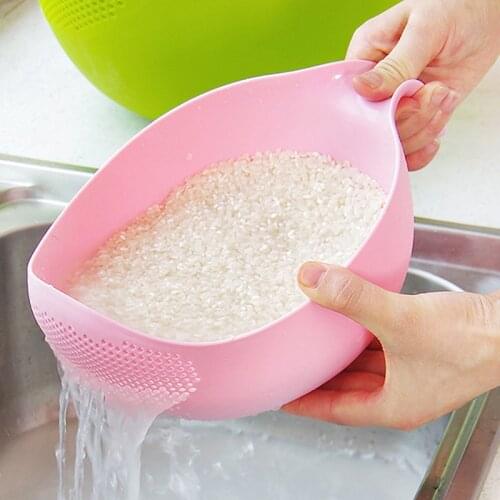 Rice Washing Filter Strainer Basket Colander Sieve Fruit Vegetable Bowl Drainer Cleaning Tools Home Kitchen Kit