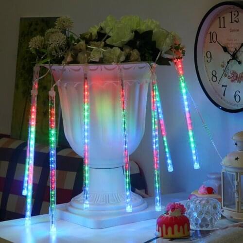 Multi-color 20CM Meteor Shower Rain Tubes AC100-240V LED Christmas Lights Wedding Party Garden Xmas String Light Outdoor