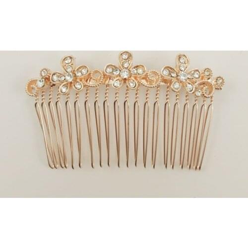 Comb 2017 New Sunflower imitation glass drill alloy Fashion Women Hair Accessories Jewelry -SC0018