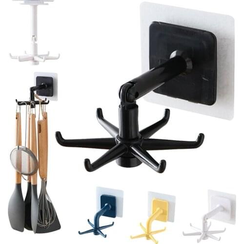 Kitchen Organizer Hook 360 Degree Rotating Shelves Rack Cuppboard Storage Cabinet Holder Home Wall Supplies Bathroom Accessories
