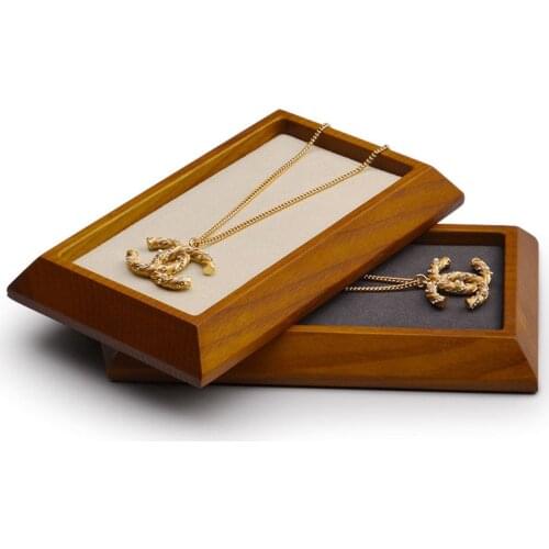 New product solid wood jewelry tray, vintage bracelet, earrings, necklace storage tray, multifunctional jewelry tray