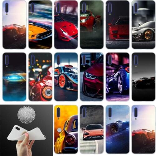 Soft TPU Case For Xiaomi Mi 10 9 8 SE 6X 5X A3 A1 A2 LITE Note 10lite max 3 cc9 Pro cc9e Cover Fashion luxury Rear Lights