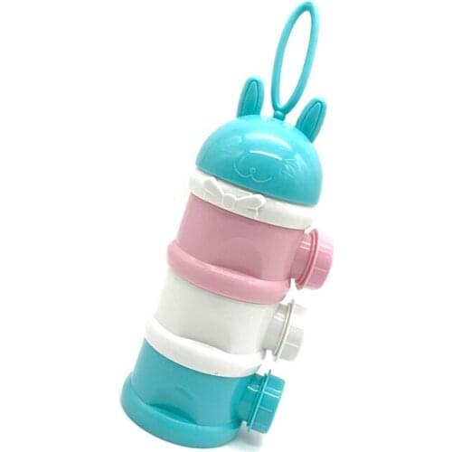 Removable Baby Milk Powder Storage Box Four Grid Feeding Boxes Three-layer Container Baby Food Storage Box