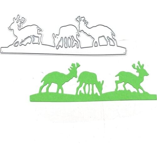 Julyarts Three Moose Scrapbooking Dies Metal Dies New Arrival 2020 for DIY Scrapbooking Photo Album Decorative Embossing
