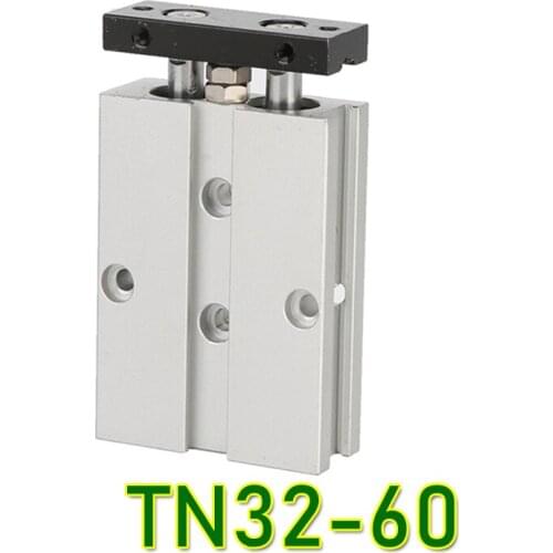 TN 32*60 TN TDA Series dual Rod guide air pneumatic cylinder TN32-60 Mini Air Cylinders TN 32-60 tn32*60 model