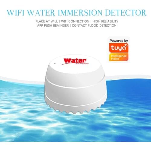 WiFi TUYA Water Leak Detector Flood Sensor Water Tank Full Water Linkage Alarm Smart Life APP Remote Monitoring