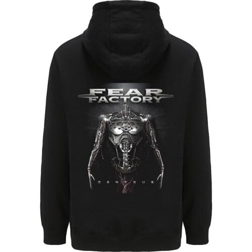 9 designs Outerwear Fear Factory Soft Warm Cotton Rock Hoodies shell jacket punk metal sudadera Zipper Sweatshirt tracksuit