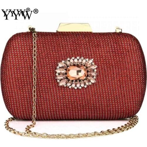 Women Crystal Evening Clutch Bag Wedding Purse Rhinestone Bead Sequin Pink Flower Purse Vintage Bridal Prom Handbag Party Bag