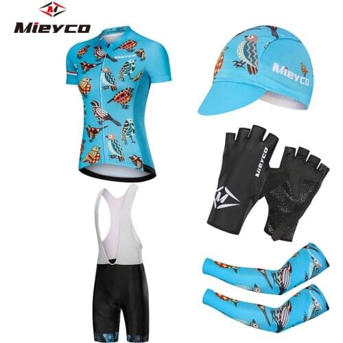 Cute Pro Team Cycling Clothing Women Short Sleeve Bicycle Jersey Set Sport MTB Wear Quick Dry Girl Road Bike Clothes Riding Suit