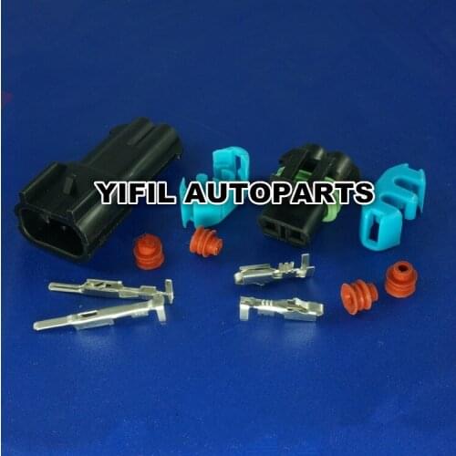 2/5/10/50/100sets/lot 2 Pin/Way Male Female Kit Metri-Pack Sealed 280 Series 30 AMP Automotive Connector Plug For DELPHI