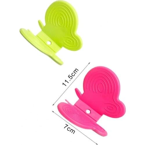 2Pcs Pot Holders Anti-scald Magnetic Silicone Multifunctional Butterfly Shape Fridge Magnets Oven Mitts for Gifts