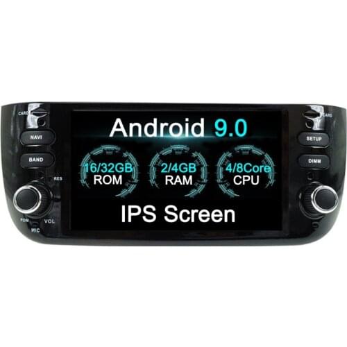 Android 9.0 Car Radio For Fiat Abarth Punto EVO Linea 2012-2016 Octa Cores 4G+32G Multimedia GPS Navigation Headunit AUX