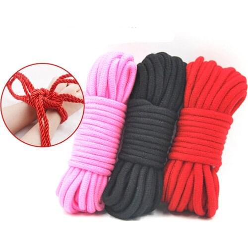BDSM Fetish rope slave 10M sex toys provocative alternative supplies cotton Collar tied bondage comfortable kit hurtless body