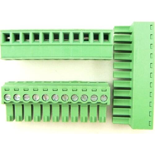 Free shipping (10pcs/lot) 15EDG-3.81-11P 11Pin Plug Screw Terminal Block ROHS connector 3.81mm