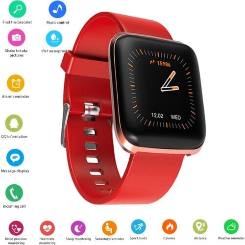 Alarm Clock for Men and Women IP68 Waterproof Multifunction Bluetooth Smart Watch for Vibration Reminder Fitness Tracker Watches