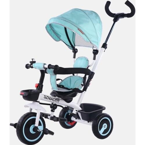 Childrens Tricycle 1-3 Years Old Tricycle Baby Stroller with Awning Baby Stoller