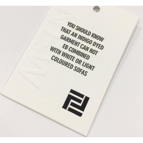 Eco-Friendly Custom Card Paper Tags 700gsm For Clothes Labels