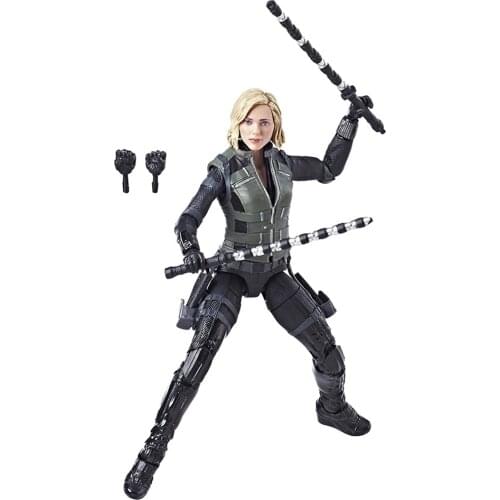 Original Marvel Legends Black Widow 6" Action Figure From Avenger Infinity War Cull Obsidian BAF Wave 2 Toys Doll Model