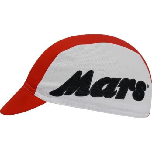 Men and women retro mars flandria cycling caps red white Headwear Classical Quick-Drying Polyester Cycling Hat schlafly