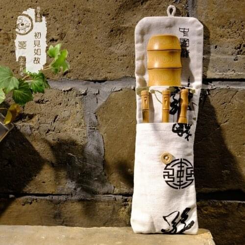 Chinese Bamboo Tea Utensils Kit 4pcs tea clip/tea spoon/tea needle/tea scoup