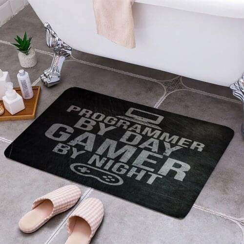 Programmer And Gamer 3D Print Doormats Rectangle Non-Slip DoorMat Bedroom Kitchen Entrance Print Door rugs Dropshipping