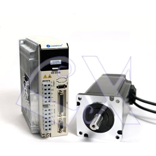 Leadshine 3 phase NEMA34 8Nm Hybrid servo motor driver kit 863HSM80H-E1 + AC220V H2-2206 Driver