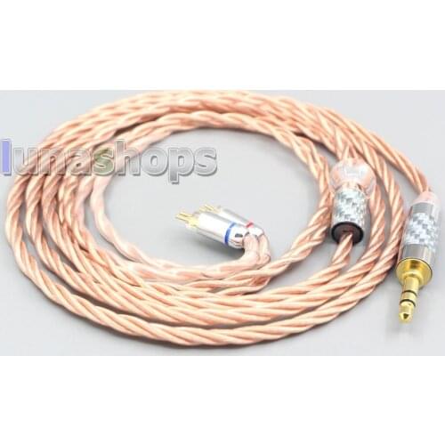 LN007188 Silver Plated OCC Shielding Coaxial Earphone Cable For 0.78mm BA Custom Westone W4r UM3X UM3RC JH13 High Step