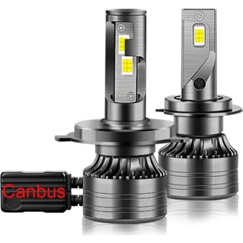 Muxall Led Canbus Car Headlight H4 H7 H1 H8 H11 9005 Hb3 9006 Hb4 Low Beam High Beam Lens Fog Lamp H4 H7 Turbo Motorcycle Bulb