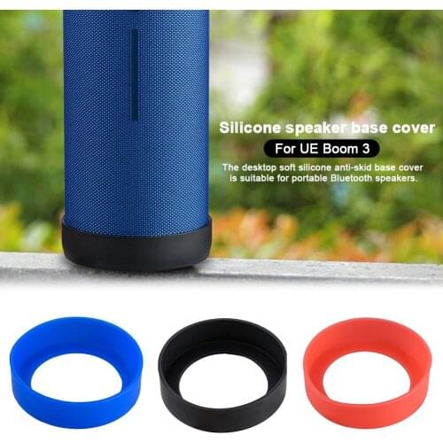 Soft Silicone Desktop Stand Cover Waterproof Stand Protective Case Shell Anti-Slip Base For EU Boom 3 Wireless Bluetooth Speaker
