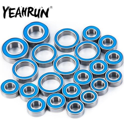 YEAHRUN 22Pcs Wheel Hub Axle Sealed Bearing Kit for Axial SCX10 90027 1/10 RC Crawler Car Truck Upgrade Parts Accessories