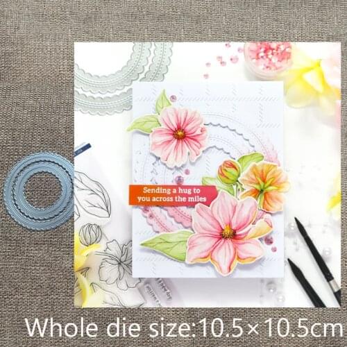 New Design Craft Metal stencil mold Cutting Dies SCALLOP CIRCLE decoration scrapbook die cuts Album Paper Card Craft Embossing