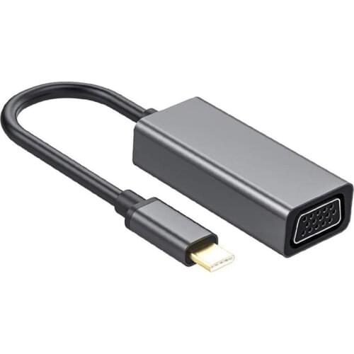 USB C to VGA,USB 3.1 Type C to VGA Cable Adapter,Thunderbolt 3 Converter Compatible for Pro, Air,iPad Pro