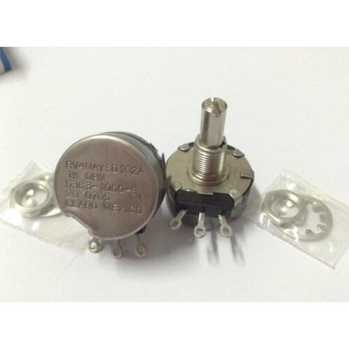 CLARO CLAROSTAT RV4NAYSD 102A 53C3-1000-S 1K shaft 22.5mm Potentiometer switch