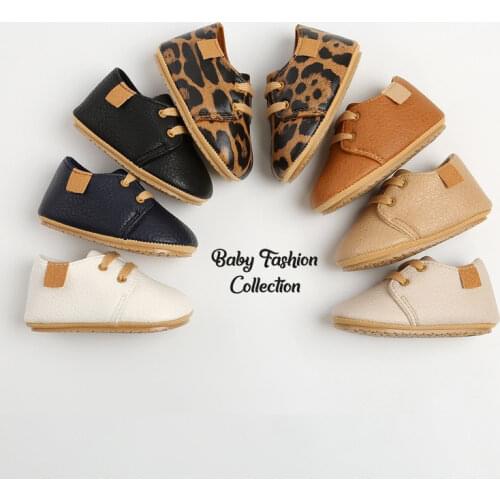 Luxury Soft Leather Baby Moccasins Shoes Newborn Rubber Sole First Walkers Boys Toddler Shoes Infant Girls Anti-slip Prewalkers