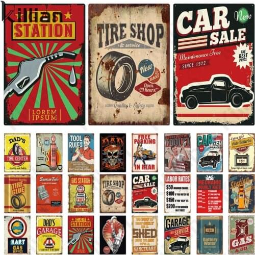 Car Service Creative Metal Poster Retro Art Best Price Garage Advertisement Picture Metal Plate Bar Club Wall Decoration Metal