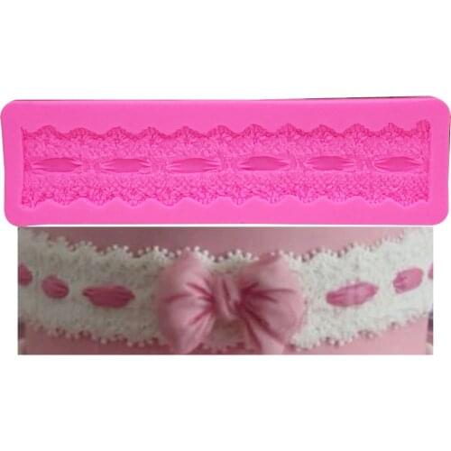 Cake lace Sugarcraft Border Silicone mold fondant mold cake decorating tools chocolate gumpaste mold T1169