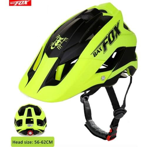 BATFOX bicycle helmet Women Men Adult mtb helmet Outdoor sport size56-63cm casco bicicleta mtb casco fox bike helmet for cycling