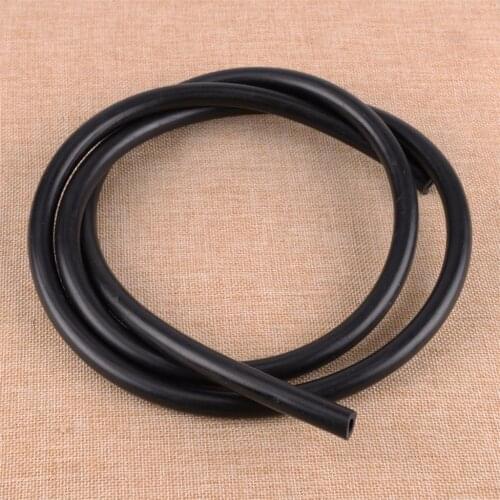 1/4" ID X 1/2" OD 151.5cm/59.65" Black Rubber Fuel Gas Petrol Diesel Oil Line Tube Pipe Hose ATV Motorcycle Lawnmower Carburetor
