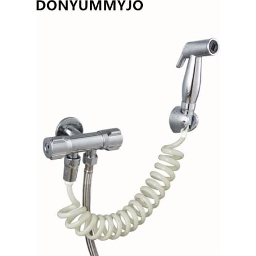 1 Set Bidet Faucet Bidet Toilet Sprayer Bathroom Muslim Shower ABS Bidet Portable Handheld Shower Ducha Higienica