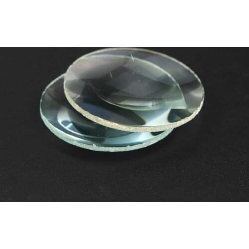 2pcs 50mm Large Focal Length Double Convex Optics Glass Lens Focus 300mm for Physical Optics Experiment