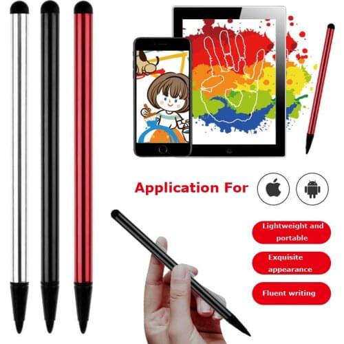 2 in 1 Capacitive Resistive Use Pen Touch Screen Stylus Pencil for Tablet iPad Cell Phone PC Capacitive Dual-Purpose Stylus Pen