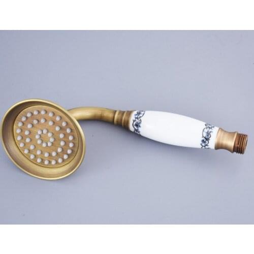 Antique Brass Bathroom Handheld Shower Head Shower Faucet Telephone Style for Bathroom Faucet Spray zhh115