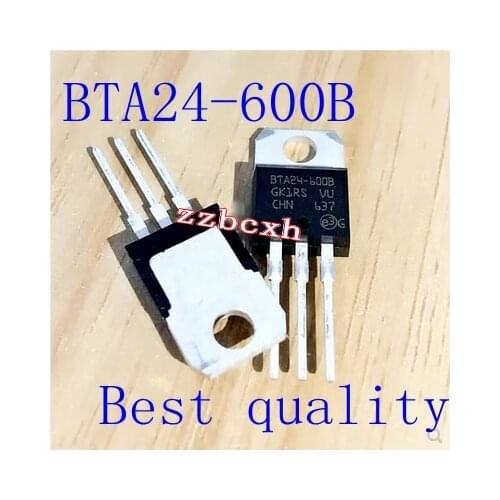 Free shipping 10PCS/LOT New original BTA24-600B 24A 600V TO-220