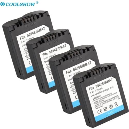 CGA S006 CGA-S006E DMW BMA7 DMW-BMA7 Camera Battery 710mah for Panasonic DMC FZ7 FZ8 FZ18 FZ28 FZ30 FZ35 FZ38 Batteries
