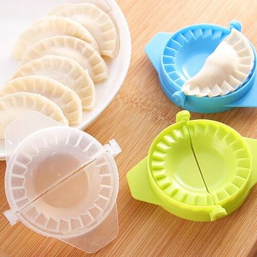 DIY Cooking Tools Easy Dumpling Mold Simple Plastic Dumpling Tool Jiaozi Maker Device Kitchen Dough Press Pie Ravioli Mold