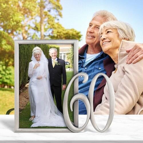 LASODY Family Commemorative Picture Frame Antique Silver 4x6 Photo Frame Wedding Anniversary Holiday Gift Home Decoration