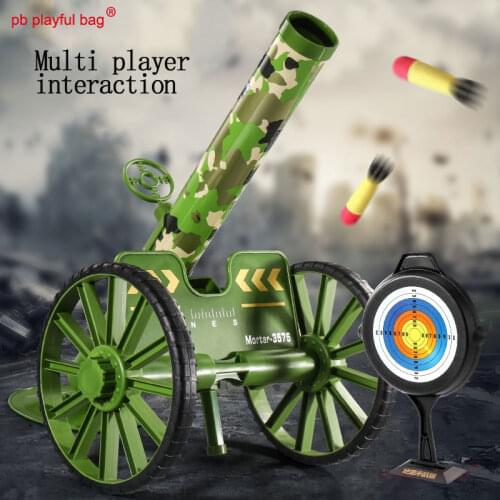 PB Playful Bag Childrens Outdoor Toys Wheel Mortar Military Model Props Multiplayer Interactive Light Sponge Missile ZG10